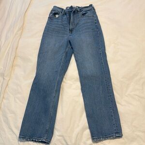 Abercrombie and Fitch ankle straight ultra high rise